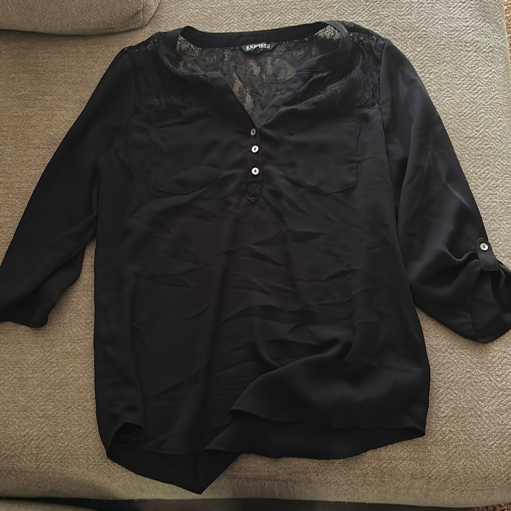 Black half sleeve shirt